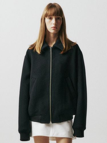 Oversized Wool Cashmere Blouson [] - EZIO - Modalova