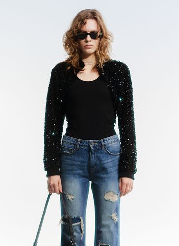 Spangle Bolero Jacket (Black) - OPEN YY - Modalova