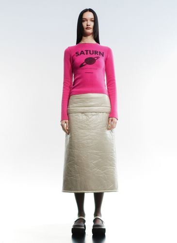 Flap Padded Skirt, Silver Beige - OPEN YY - Modalova