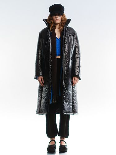 Belt Padded Coat_Black - OPEN YY - Modalova