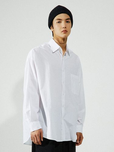 Regular Collar Poplin Shirt [White] - COQ - Modalova