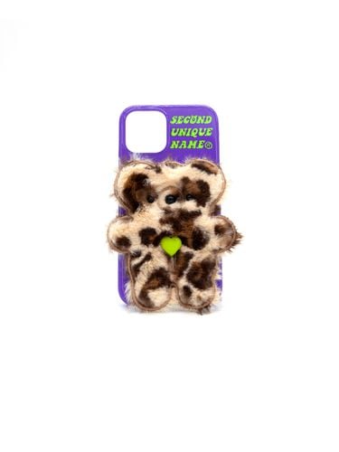 Purple] Furry Bear Leopard iPhone Case - SECOND UNIQUE NAME - Modalova