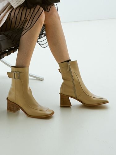 Mm Judd Square Toe Ankle Boots (Beige) - Neute - Modalova