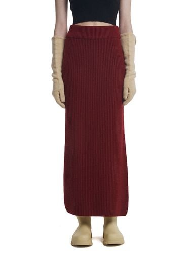 Knit Skirt_Burgundy - Trunk Project - Modalova