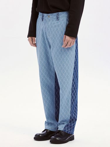 Scale Texture Pants [Mixed Blue] - karactor - Modalova