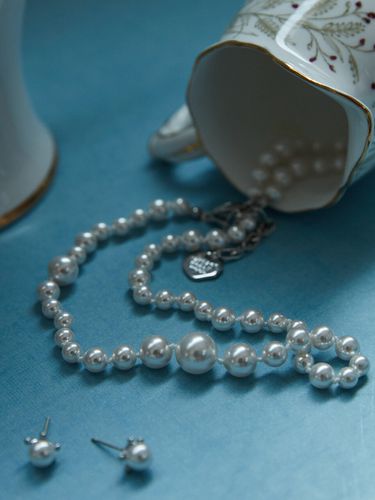 Classic Pearl Silky Necklace_VH2279NE004B - VINTAGE HOLLYWOOD - Modalova