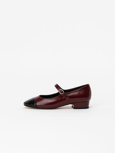 Animo Maryjane Flats- Wine With Black Box - CHAUSSURE LAPIN - Modalova