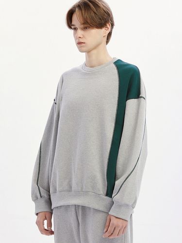 Lop Sweatshirt [Melange Green] - karactor - Modalova