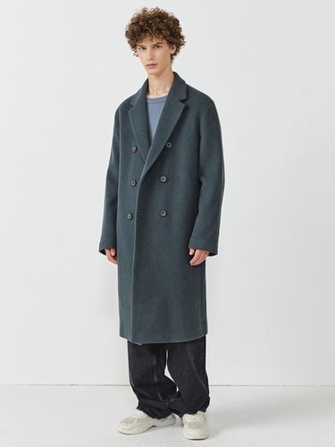 Cashmere Blend Double Long Coat - EZIO - Modalova