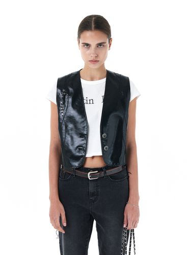 Spell Stud Leather Vest - Black - Matin Kim - Modalova