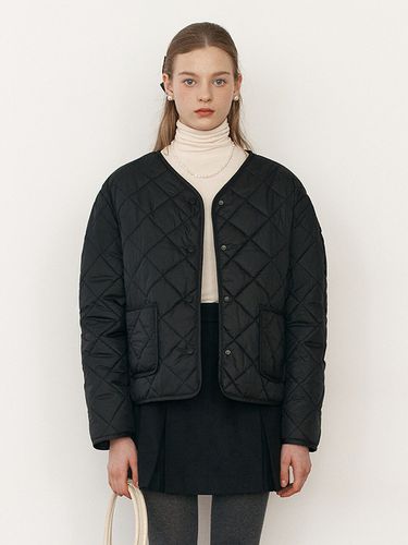 Quilting Short Jacket (Black) - ROLAROLA - Modalova