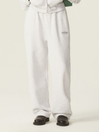 Logo Two-Way String Wide Sweatpants_White Melange - ODD STUDIO - Modalova