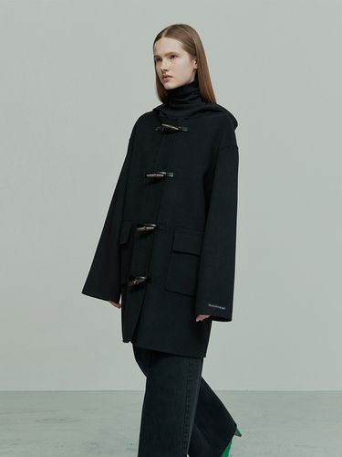 Wool Blend Hooded Duffle Coat () - RE RHEE - Modalova