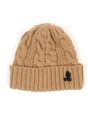 Cable-Knit Wool Beanie Beige - Universal chemistry - Modalova