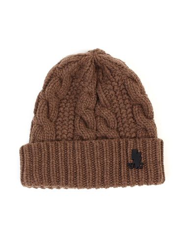 Cable-Knit Wool Beanie Brown - Universal chemistry - Modalova