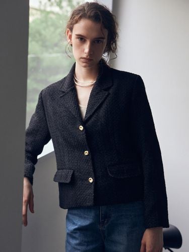 Formal Tweed Jacket (Black) - NICK&NICOLE - Modalova