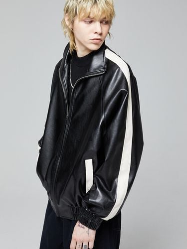 Vegan Leather Track Jumper _ - V2 - Modalova