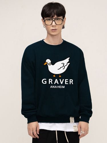 White Character Smile Sweatshirt _ - GRAVER - Modalova