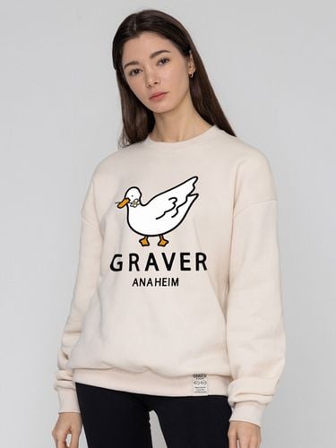 White Character Smile Sweatshirt _ - GRAVER - Modalova