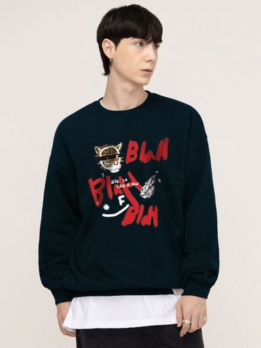 Blah Blah Smile Sweatshirt _ Navy - GRAVER - Modalova