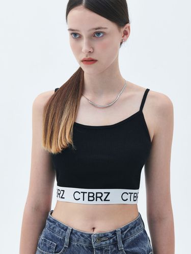 Logo Banded Sleeveless Top (Black) - CITYBREEZE - Modalova