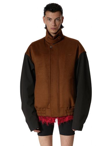 Wool Bomber Jacket _ Brown - LABELESS - Modalova