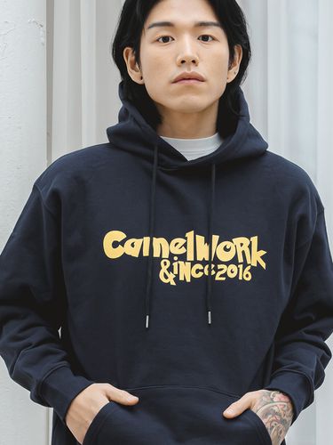 Eyes Logo Hoodie (Navy) - CAMELWORK - Modalova