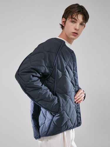 Wave Volume Quilted Liner Jacket_Dark Navy - evener - Modalova