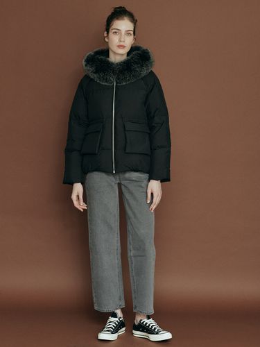 Fur Down Jacket [Black] - LeftSeoul - Modalova