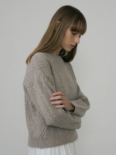 Cable Knit Top_Beige - octette - Modalova