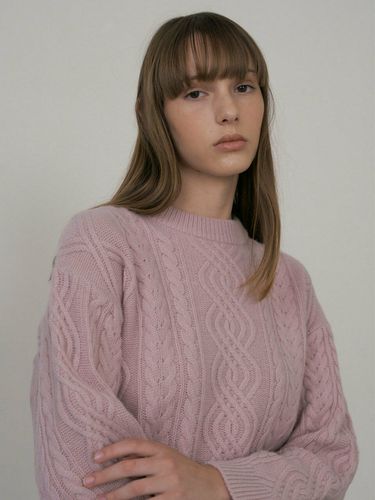 Cable Knit Top_Pink - octette - Modalova