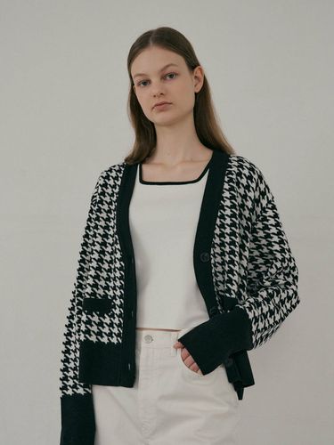 Houndstooth Cardigan_Black - octette - Modalova