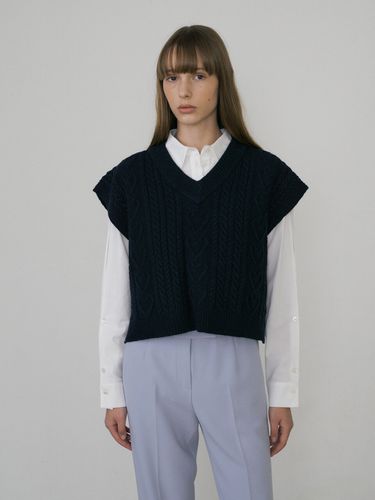 Cashmere Vest_Navy - octette - Modalova