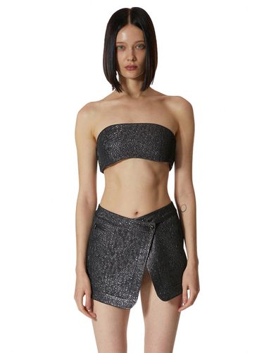 Quilted Bra Top _ Silver - LABELESS - Modalova