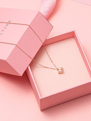 J CUBE Necklace ( JJLJNQ0BF515SR420 ) - J.ESTINA - Modalova