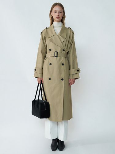 Tie Trench Coat - BLOSSOM H COMPANY - Modalova