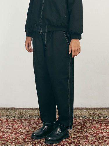 Cachion Washing Two Tuck Tapered Wide Pants[] - THAT`S IT - Modalova