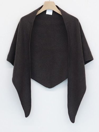 Wool Drape Shawl _ Melange Brown - H8 - Modalova