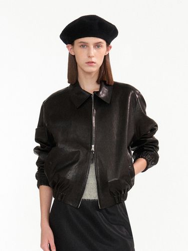 Vegetable Leather Blouson (Black) - NOTHING WRITTEN - Modalova