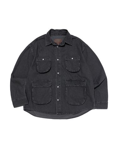 Pocket Point Denim Shirt Jacket_Gray - OTHERFITS - Modalova