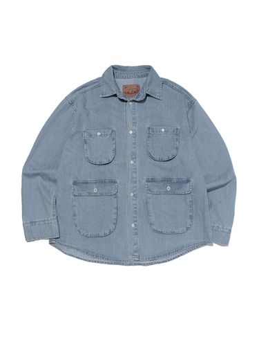 Pocket Point Denim Shirt Jacket_Light Blue - OTHERFITS - Modalova