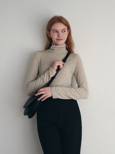 Wool Slim Turtleneck T-shirt - LOEIL - Modalova