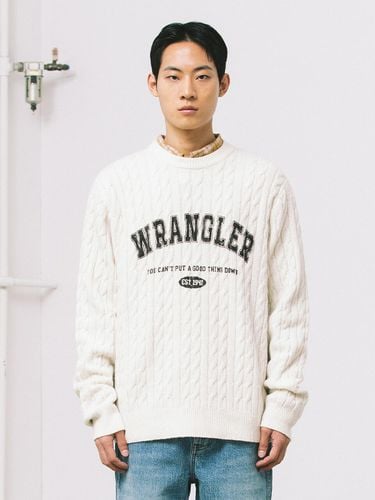 Cable Typographic Printing Knit - Wrangler - Modalova