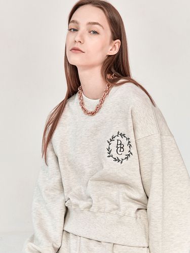 Crop Evergreen Sweatshirt - PaperBoy - Modalova