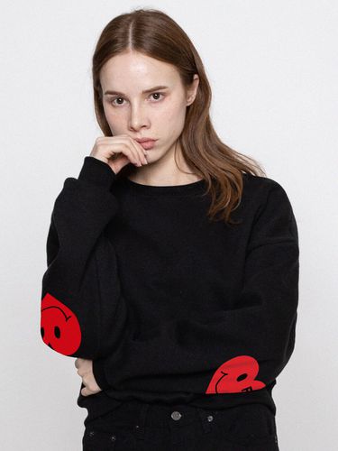 Elbow Heart Smile Crop Sweatshirts _ 5 Colors - GRAVER - Modalova