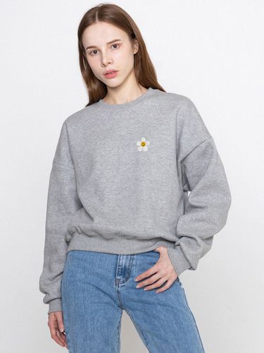 Flower Dot Embroidered Crop Sweatshirts _ - GRAVER - Modalova