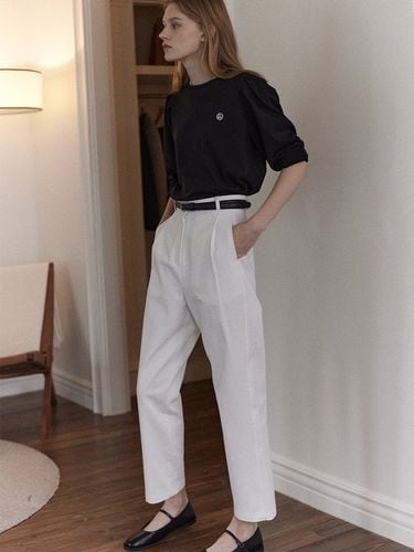 Tomboy Cotton Pants (Off White) - NONLOCAL - Modalova