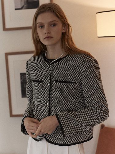 Atelier Tweed Crop Jacket (Check) - NONLOCAL - Modalova