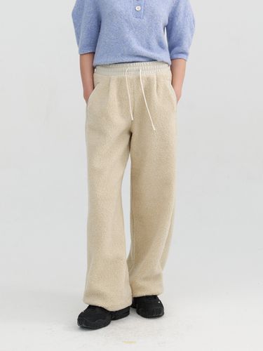 Shearing Wide Banding Pants_Beige - a.t.corner - Modalova