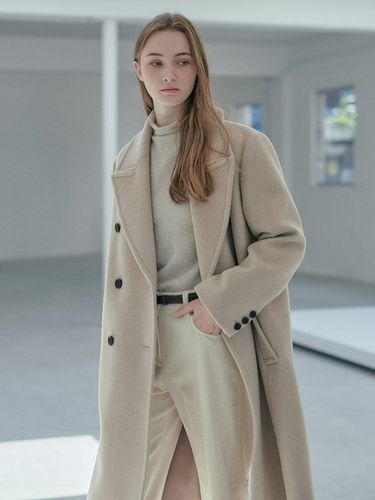 Cashmere Double Coat - LOEUVRE - Modalova